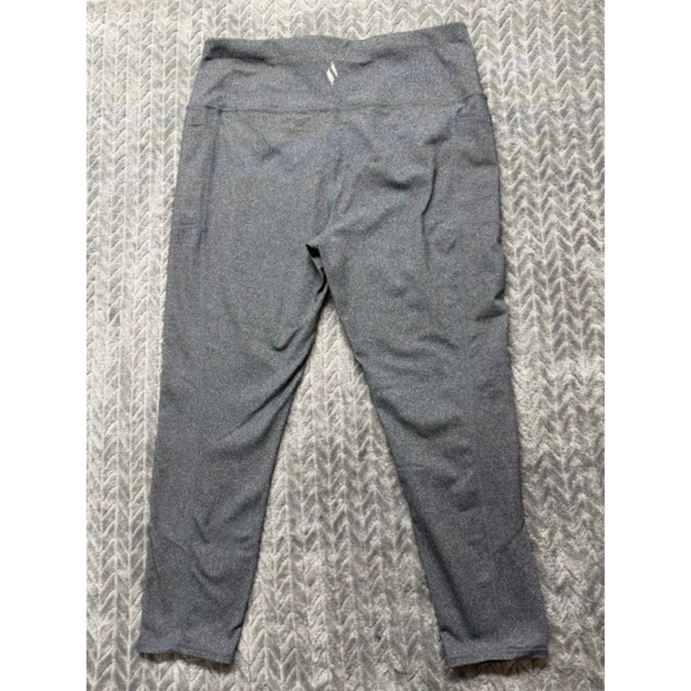 Skechers GOwalk Womens XL Gray High Waisted Capri Leggings with Pockets 0480